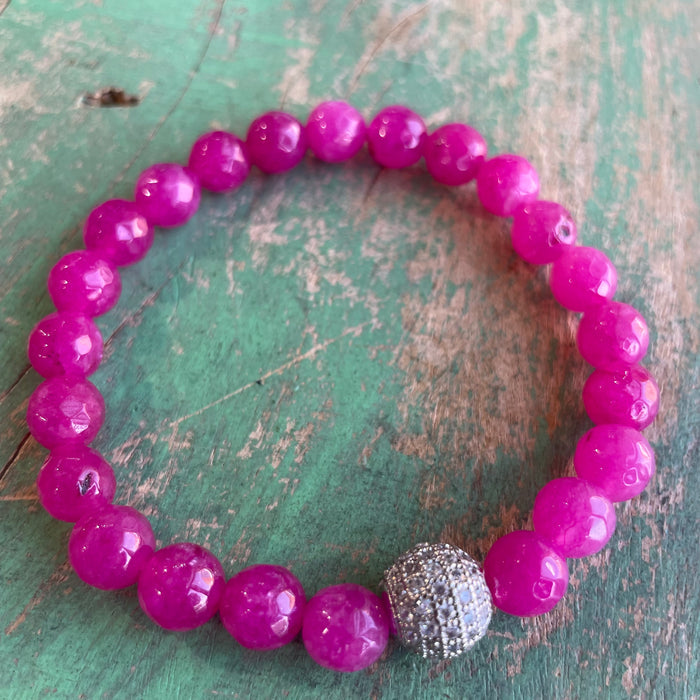 Fuschia / Silver