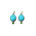 Gold Arizona 14k Turquoise Charm Pendant & Tsavorite Pendant - K Jewelry Accessories