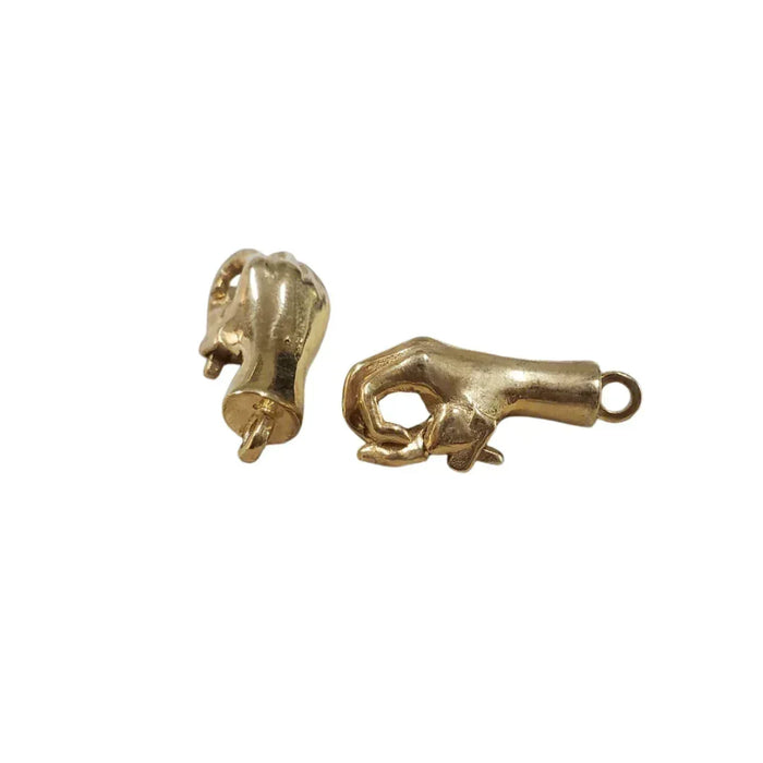 Gold Filled Hand Charm Holder Lobster Clasp | Necklace Findings - K Jewelry Accessories