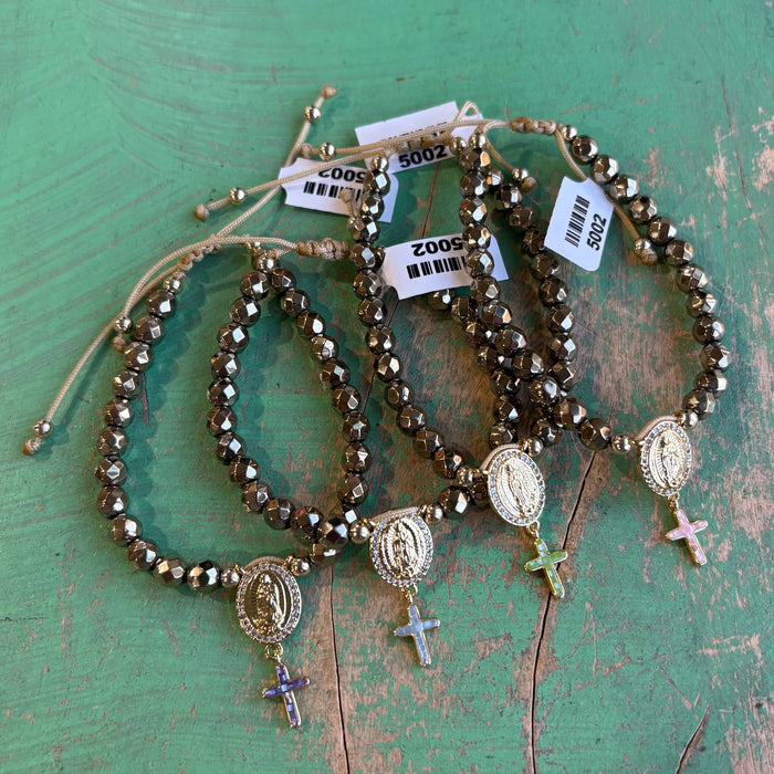 Golden Faith Hematite Bracelet