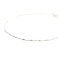Halo adjustable necklace crafted in 925 sterling silver featuring a minimalist circle pendant