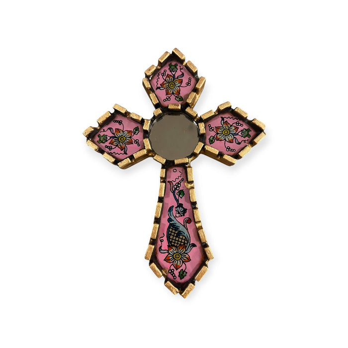 Handmade Peruvian Cross Mirror, Home Wall Decor