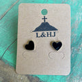 Heart Stud Earrings Gold