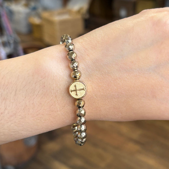 Hematite Cross Bracelets