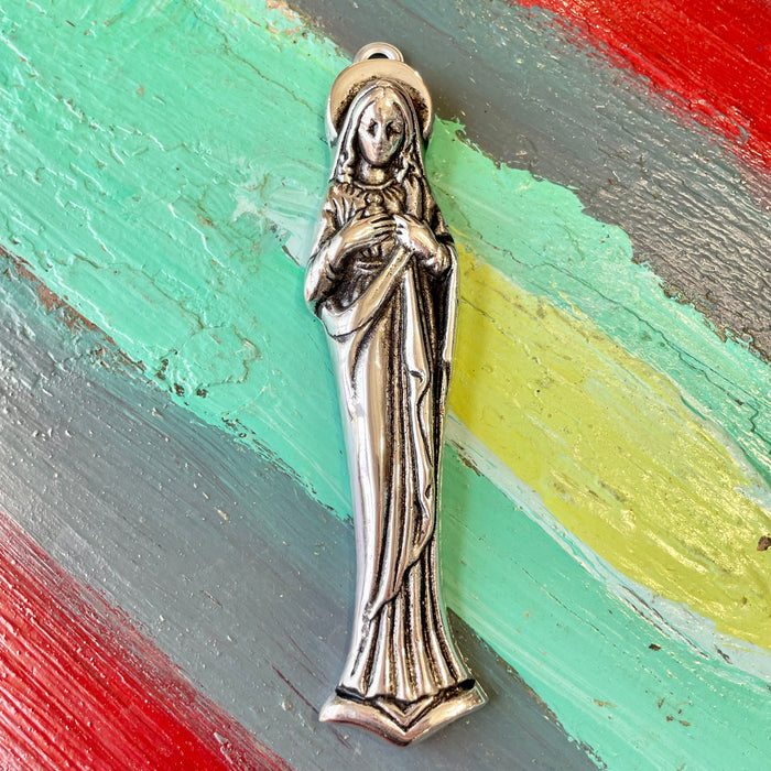 Pewter Immaculate Heart of Mary