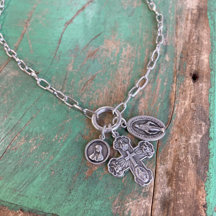 3 Religious Medal Necklace