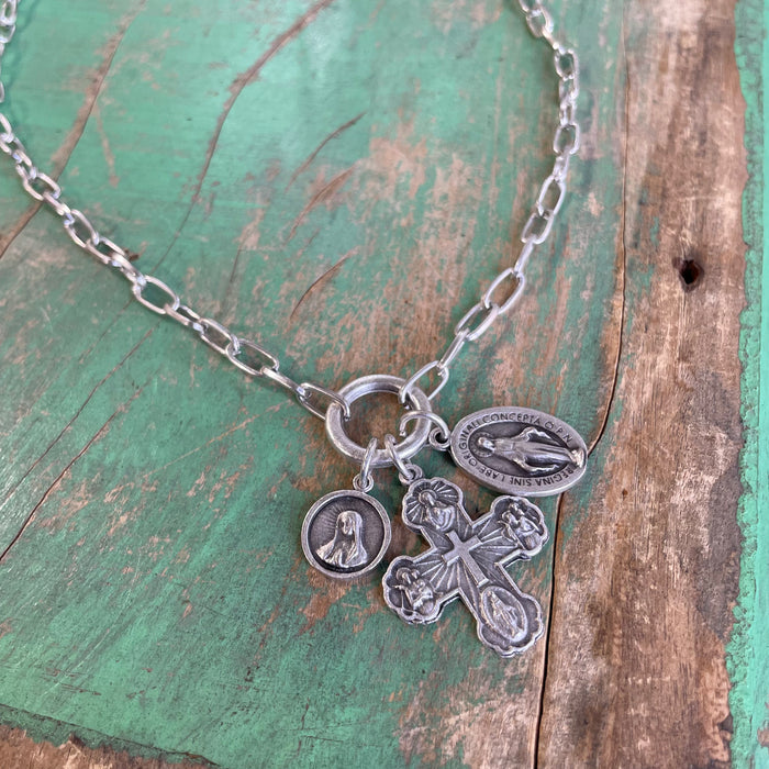 3 Religious Medal Necklace
