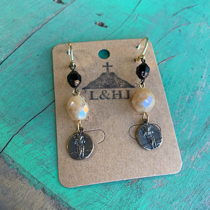 St Christopher Earrings