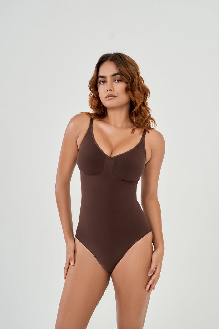 brown color intense snatched bodyshaper