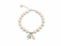 Kimberley Boab Pearl Silk Knot Adjustable Bracelet featuring genuine freshwater pearls, hand-knotted silk and sterling silver Boab tree charm.