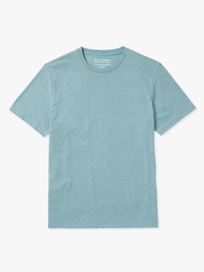 Heather light green kismet t-shirt on a white background