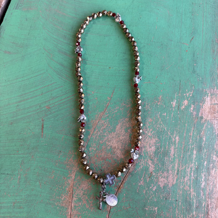 LHJ Signature Rosary Wrap Sacred Heart Bracelet