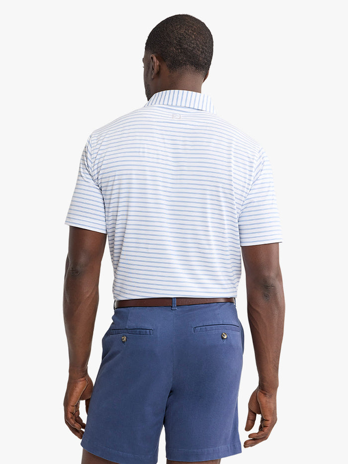 Lisle Polo | Coastal Blue Stripe
