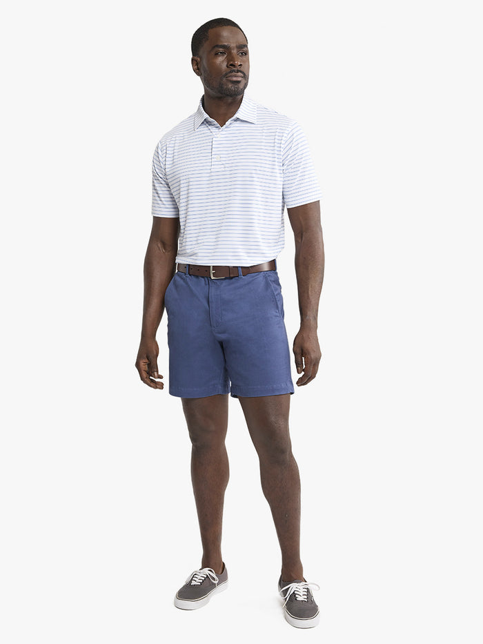 Lisle Polo | Coastal Blue Stripe