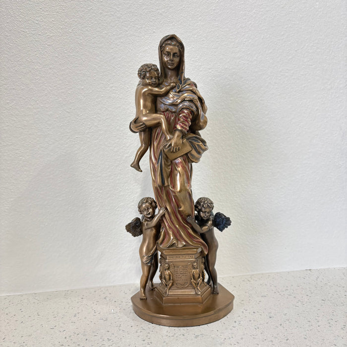 Madonna By Del Sarto Statue