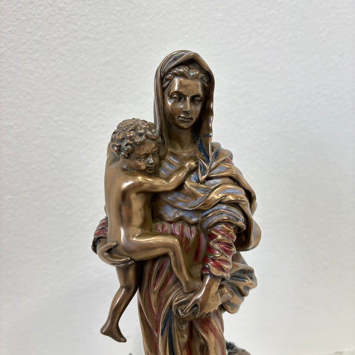 Madonna By Del Sarto Statue