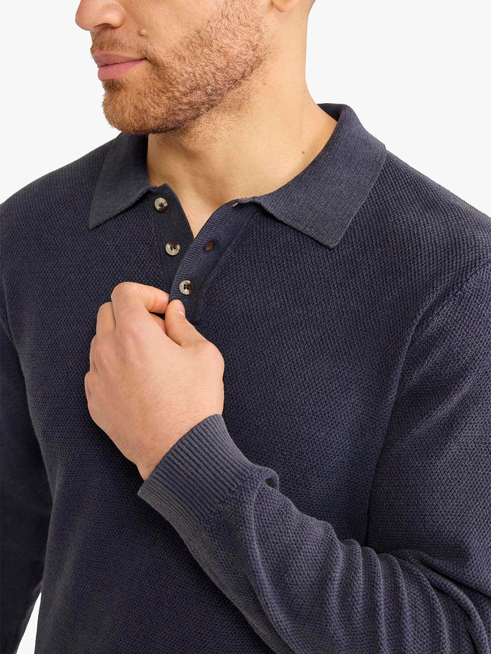 Mariner Long Sleeve Polo | Navy