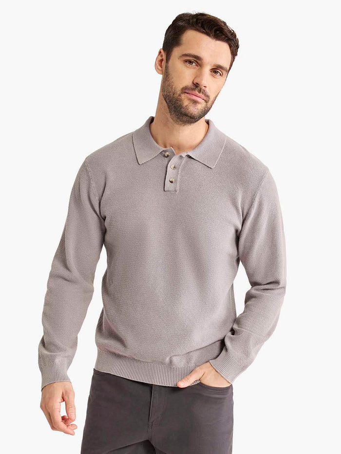 Mariner Long Sleeve Polo | Seastone
