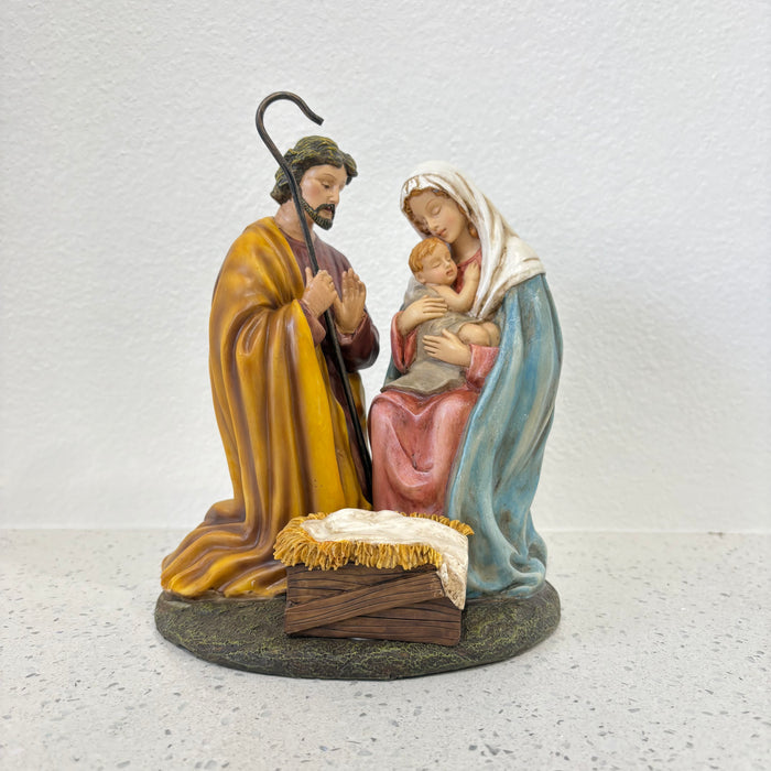 Mary Holding Baby Jesus Color Finish Nativity