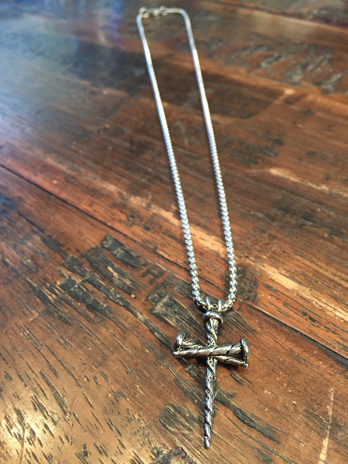 Men's Nail Cross Necklace