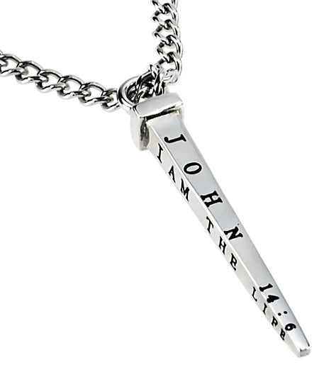 Men's Nail Psalm 23 Necklace