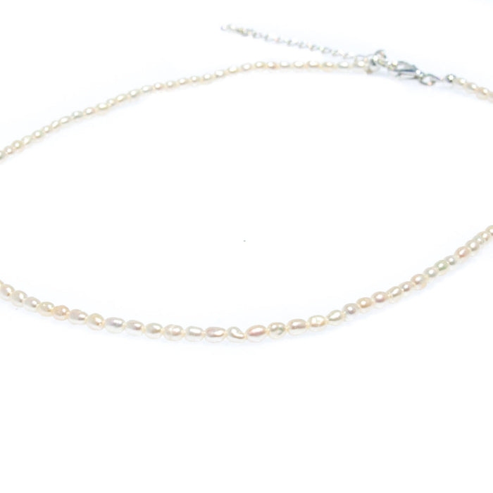 Mermaids Treasure Pearl Necklace in sterling silver featuring a genuine freshwater pearl, inspired by the ocean and designed in Broome.