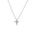 Mini CZ Cross Necklace