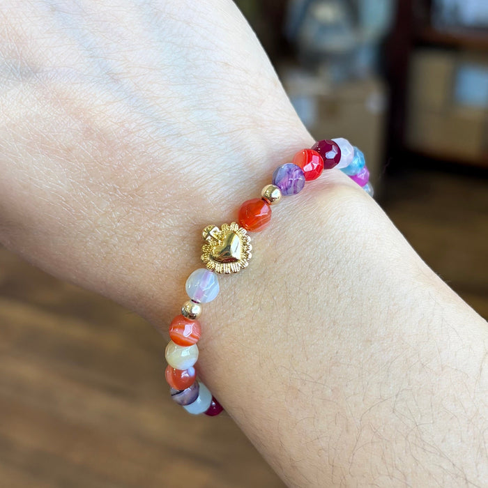 Mini Sacred Heart Adjustable Bracelet