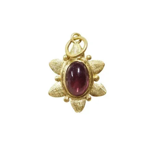Minimalist 14k Tourmaline Rubellite Gold Pendant - K Jewelry Accessories