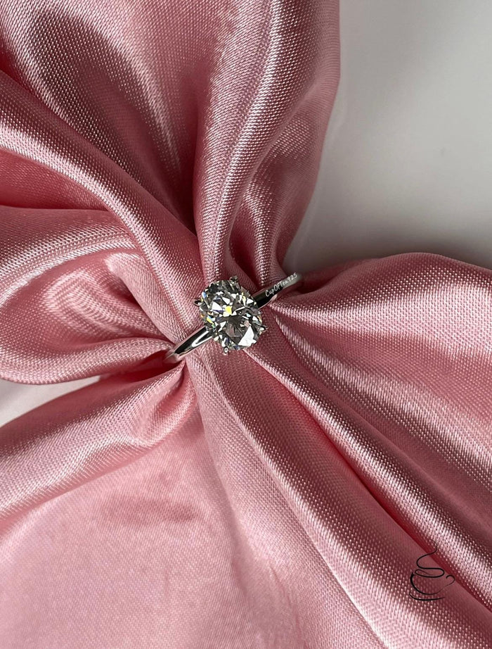 Moissanite engagement ring. 1.5CT Oval Cut D Color VVS1 Moissanite In Sterling Silver 925 solitaire engagement ring, promise ring