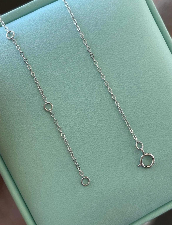 Moissanite Initial Necklace, Sterling Silver Letter Pendant, Petsonolised Necklace, Initial S, gift for her, Moissanite jewelry
