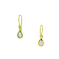 Morning Dew Drop Earrings Gold Small