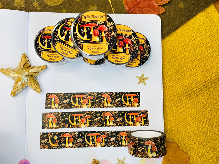 Mystic Mushroom Washi Tape 10m x 20mm