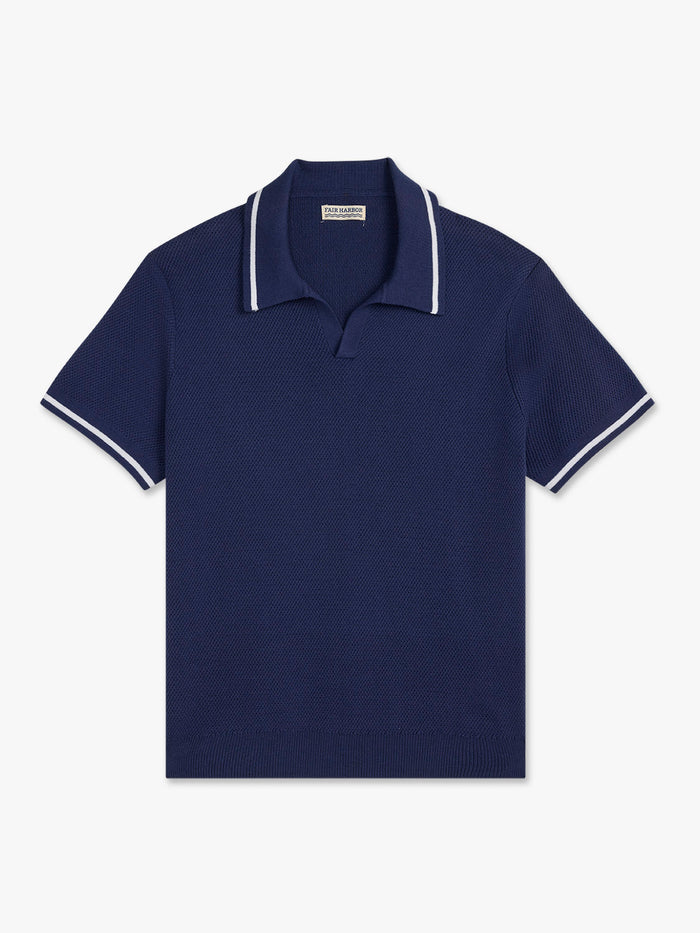 Neptune Sweater Polo | Navy