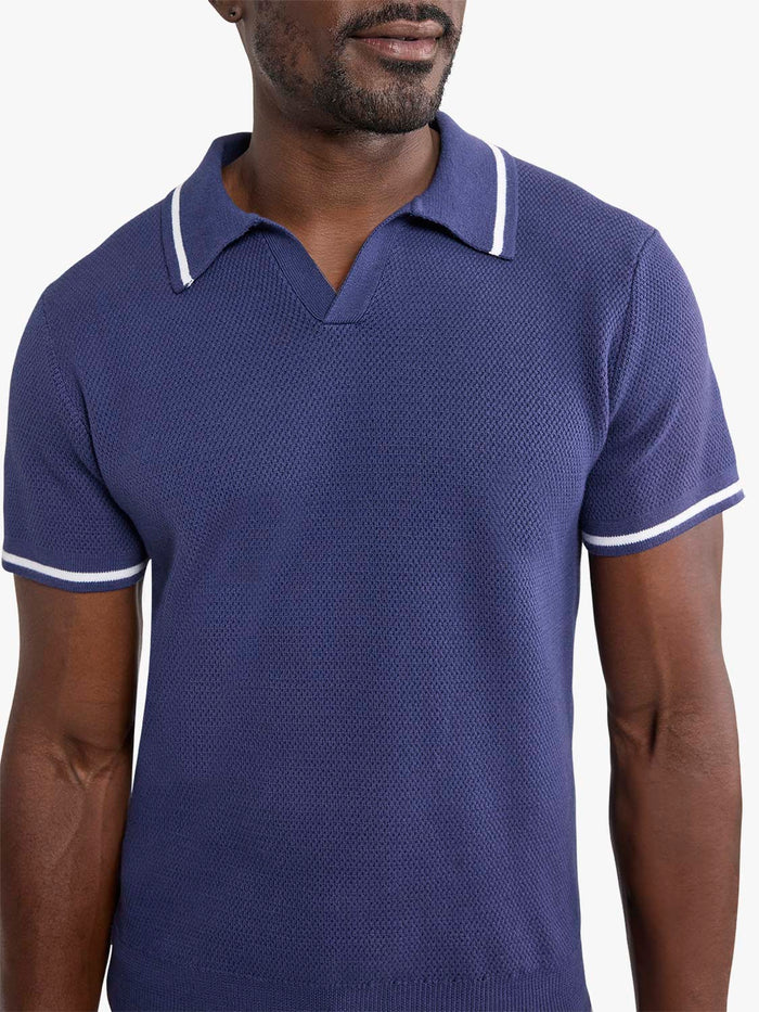 Neptune Sweater Polo | Navy