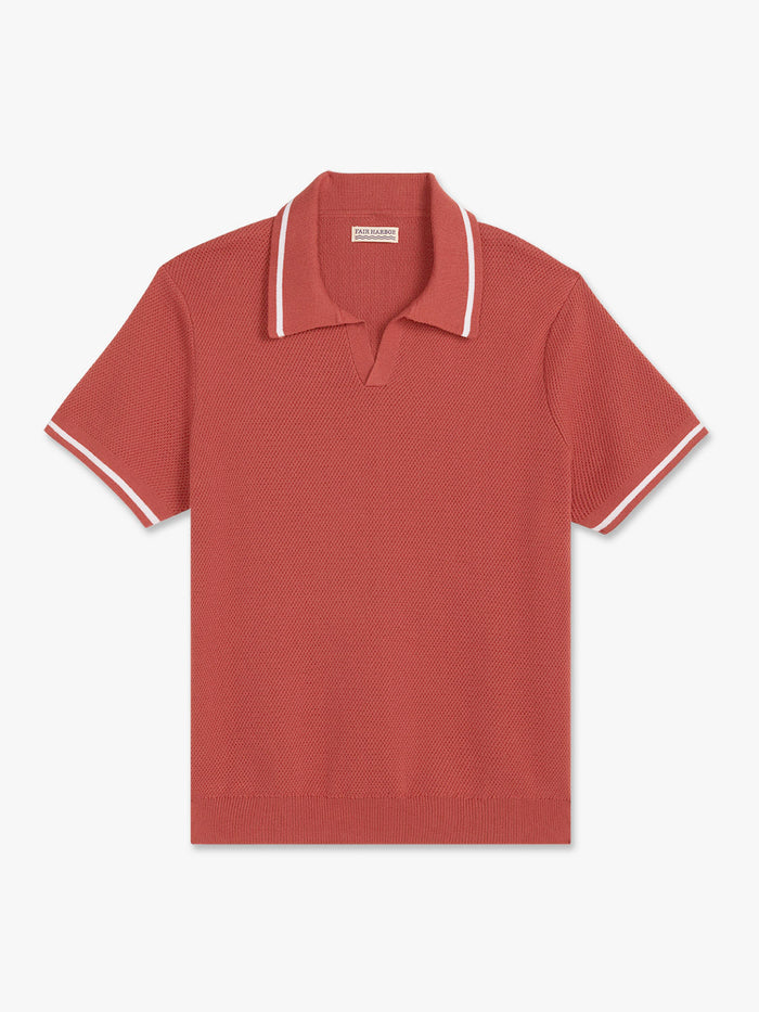 Neptune Sweater Polo | Washed Red