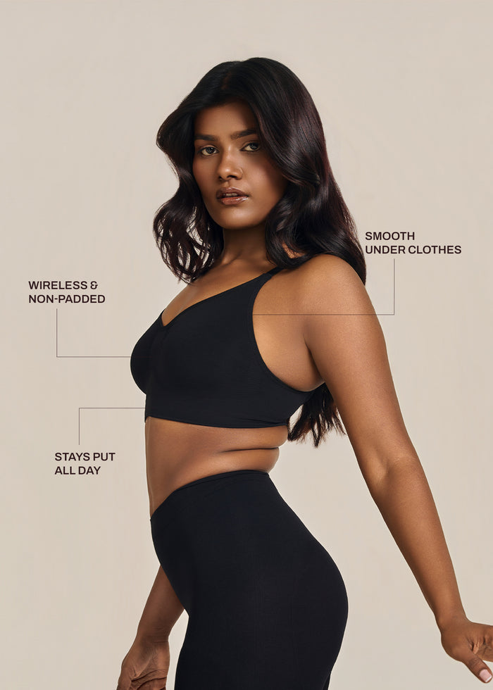 Non Padded Wireless Shaping Bra Features