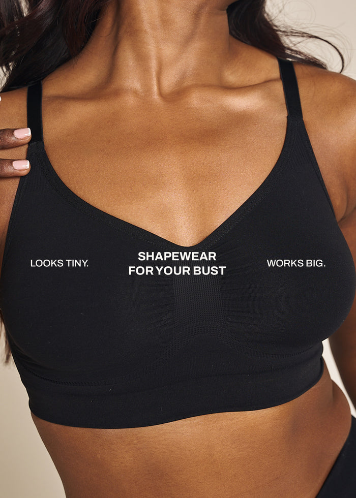 Black Non Padded Wireless Shaping Bra