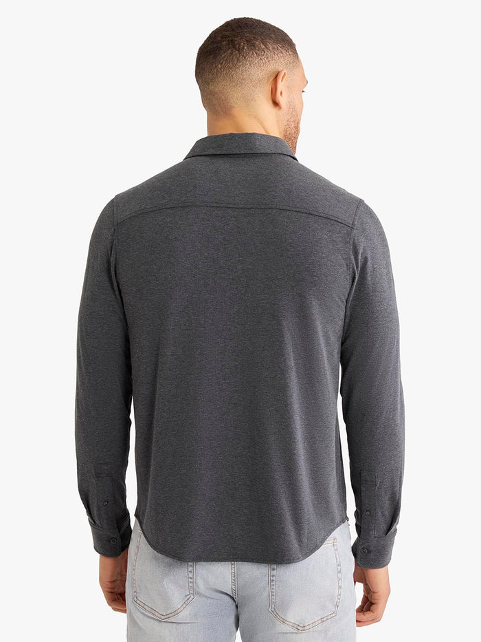 Norwood Long Sleeve Button Up | Charcoal
