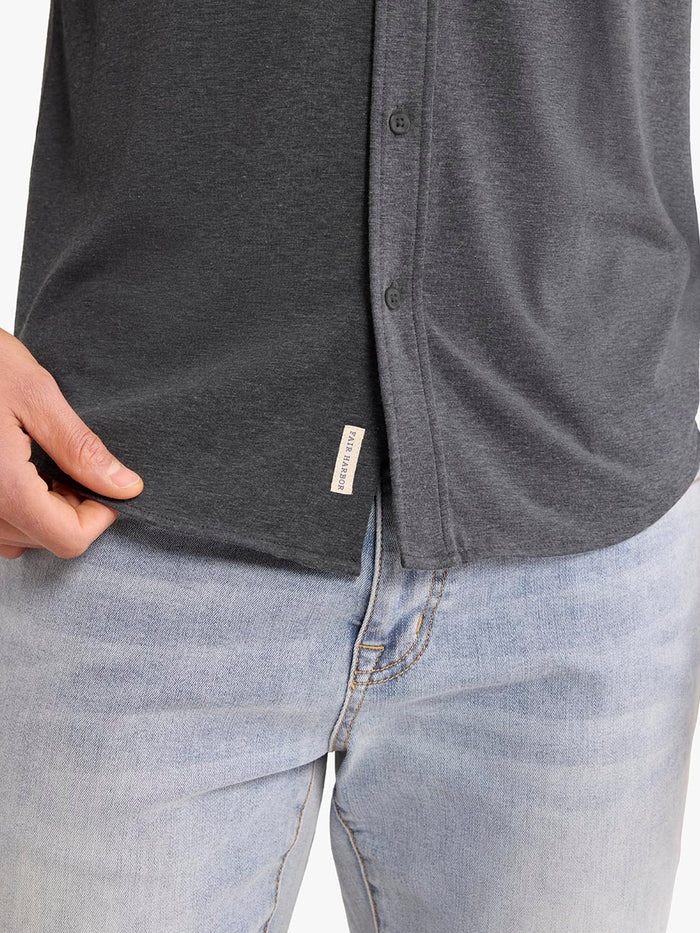 Norwood Long Sleeve Button Up | Charcoal