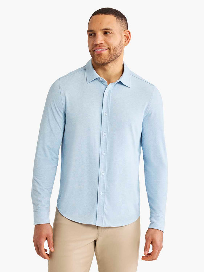 Norwood Long Sleeve Button Up | Light Blue