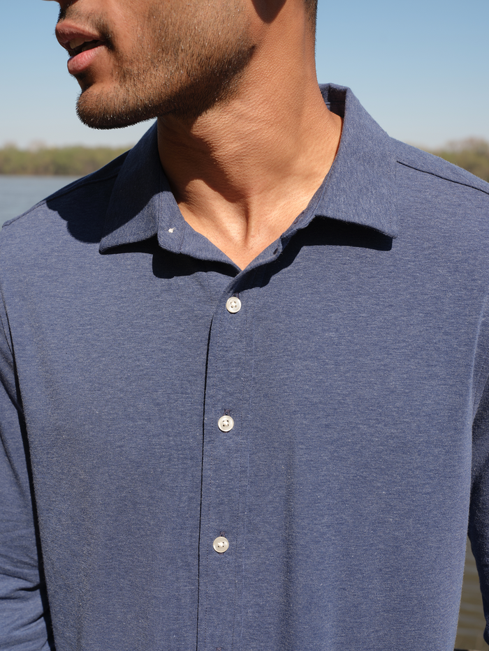 Norwood Long Sleeve Button Up | Light Blue