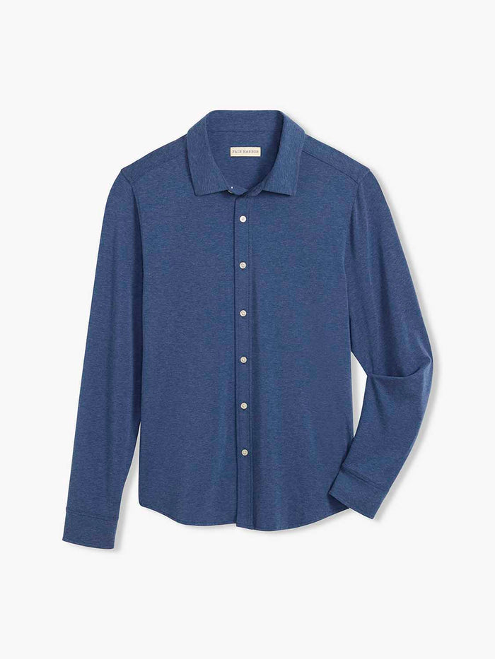 Norwood Long Sleeve Button Up | Navy