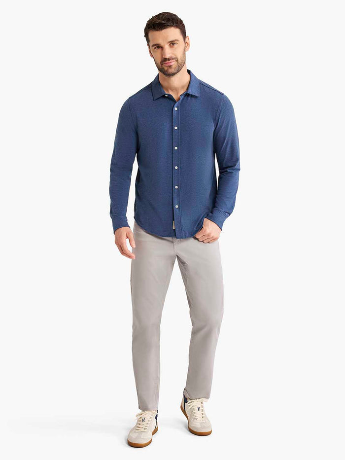 Norwood Long Sleeve Button Up | Navy