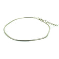 Minimalist Ocean Current Bracelet Silver crafted from 925 sterling silver with a delicate adjustable chain and polished silver finish.