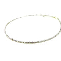 Oceanic Loops Lavender Necklace with Kunzite and Silver Beads