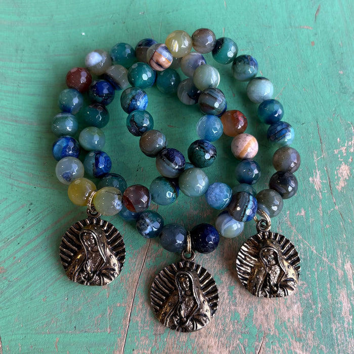 OLG 3D Charm Serenity Agate Bracelet