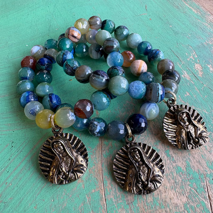 OLG 3D Charm Serenity Agate Bracelet