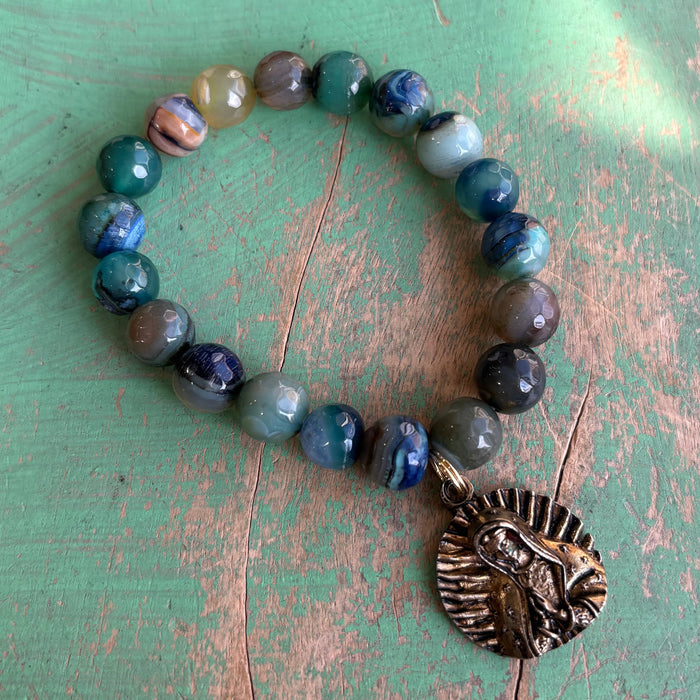 OLG 3D Charm Serenity Agate Bracelet