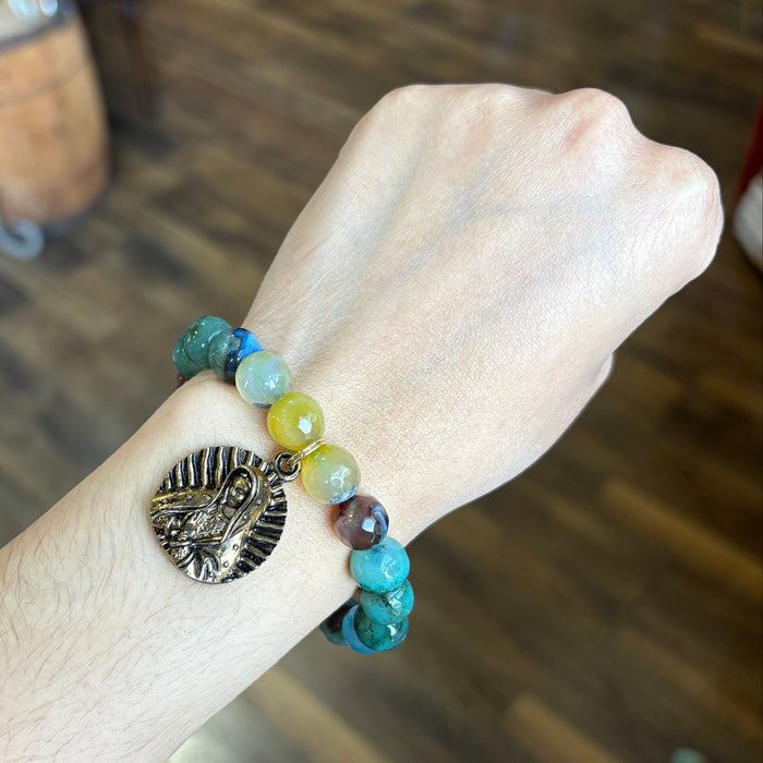 OLG 3D Charm Serenity Agate Bracelet